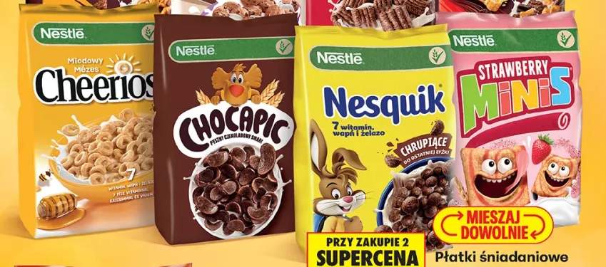Płatki śniadaniowe Nestlé Cheerios +5 wariantów