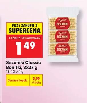 Sezamki Classic Bonitki 3-pak