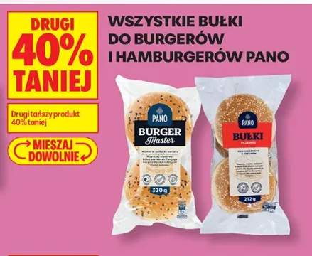 Bułki do burgerów i hamburgerów Pano +2 warianty