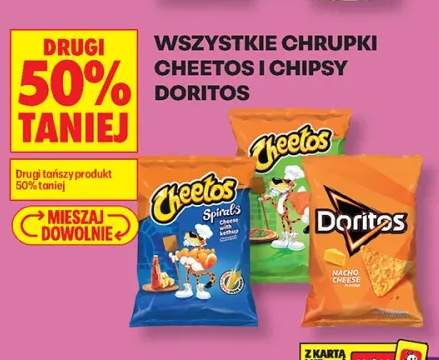 Chrupki Cheetos i chipsy Doritos +3 warianty