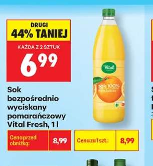 Sok bezpośrednio wyciskany pomarańczowy Vital Fresh