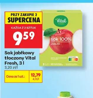 Sok jabłkowy tłoczony Vital Fresh