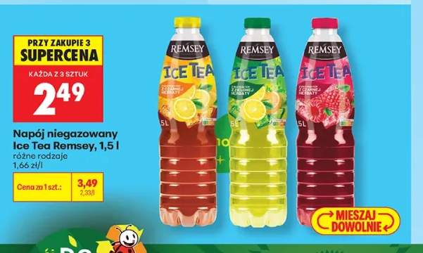 Napój niegazowany Ice Tea Remsey cytryna +2 warianty