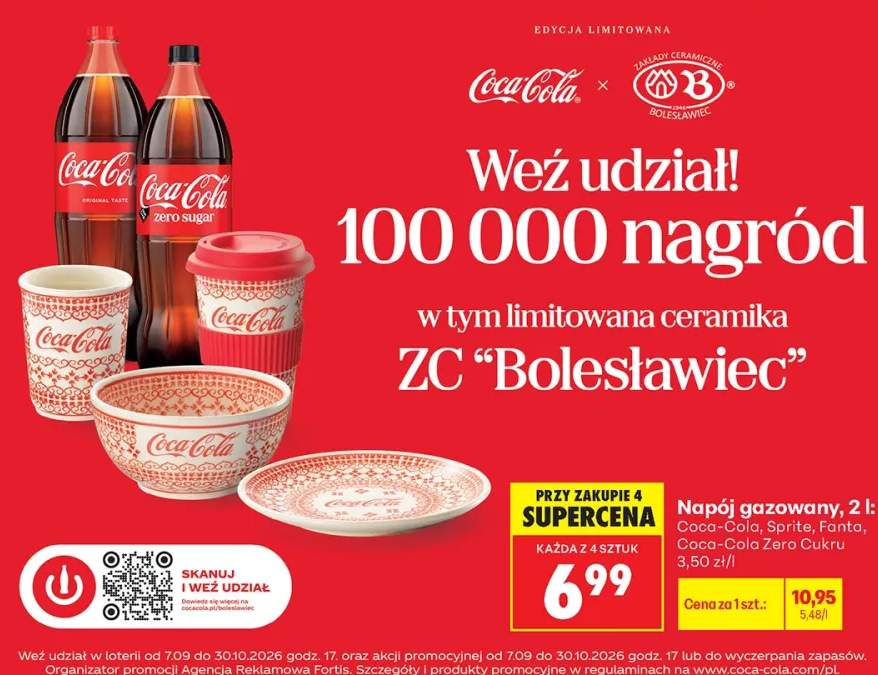 Napój gazowany Coca-Cola +3 warianty