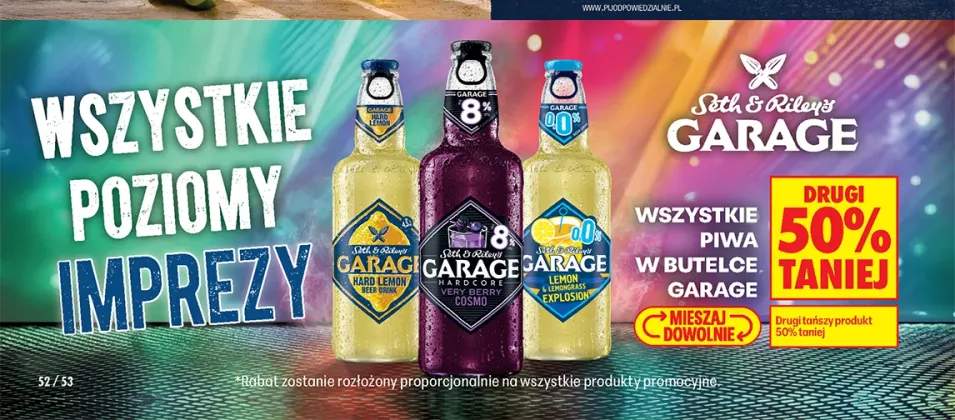 Piwa w butelce Garage +3 warianty