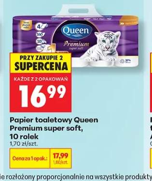 Papier toaletowy Queen Premium super soft 10-pak