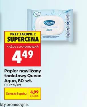 Papier nawilżany toaletowy Queen Aqua