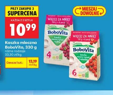 Kaszka mleczna BoboVita malina +1 wariant