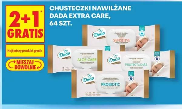 Chusteczki nawilżane Dada Extra Care Aloe +3 warianty