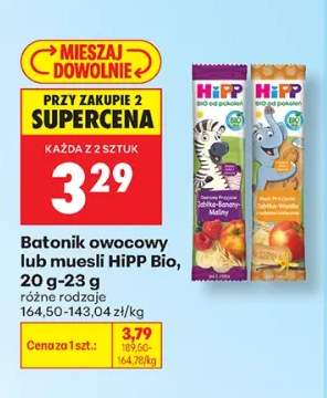 Batonik owocowy HiPP Bio +1 wariant