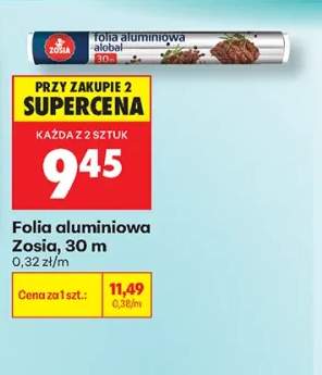 Folia aluminiowa Zosia 30 m