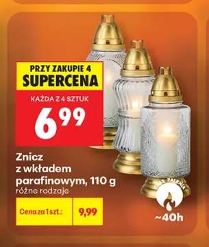 Znicz z wkładem parafinowym 110 g