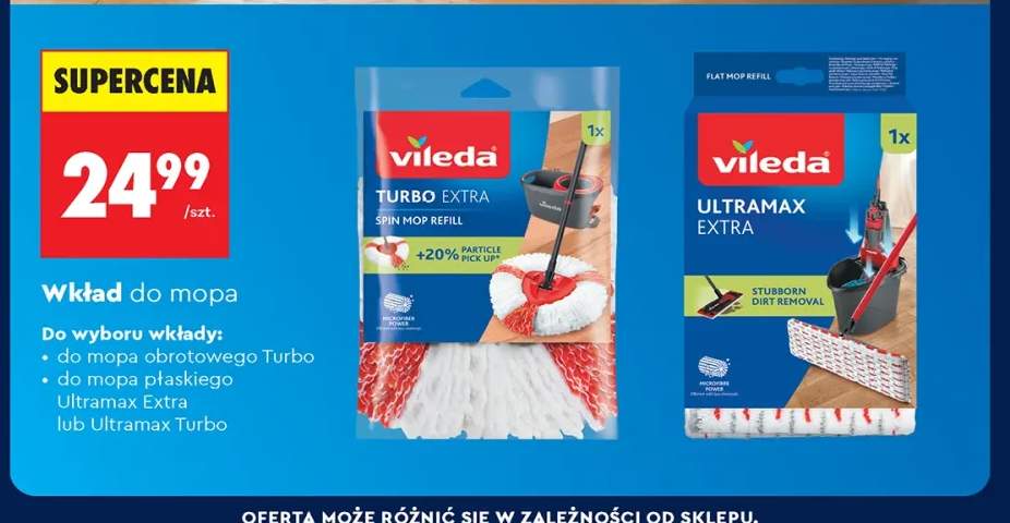 Wkład do mopa obrotowego Turbo Vileda +2 warianty