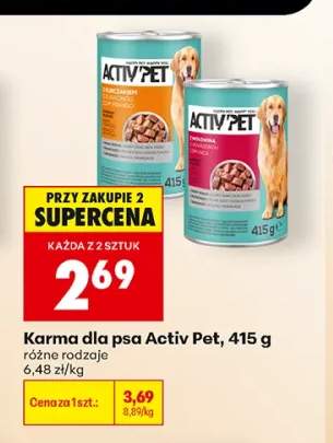 Karma dla psa Activ Pet z wołowiną +1 wariant