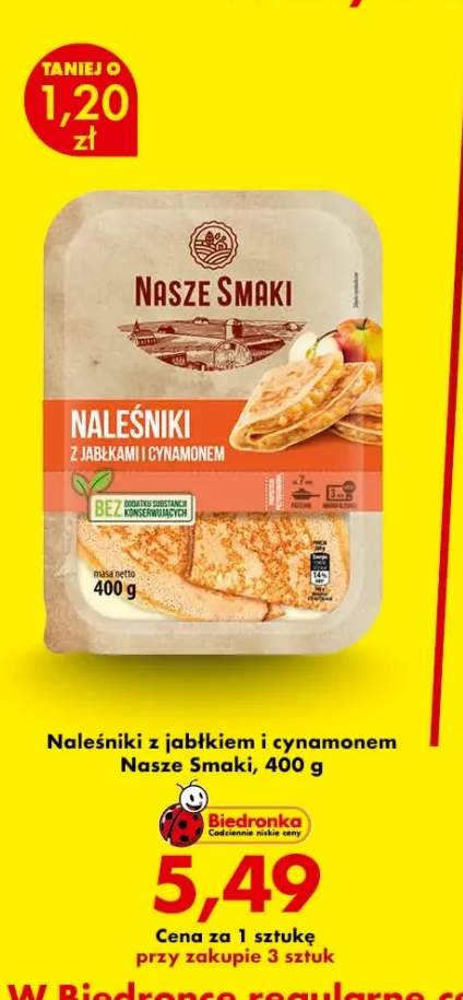 Naleśniki z jabłkiem i cynamonem Nasze Smaki