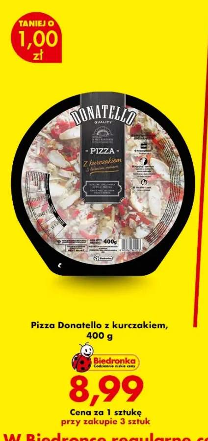Pizza Donatello z kurczakiem
