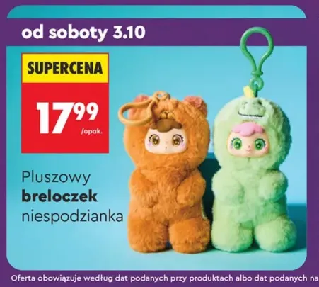 Pluszowy breloczek niespodzianka
