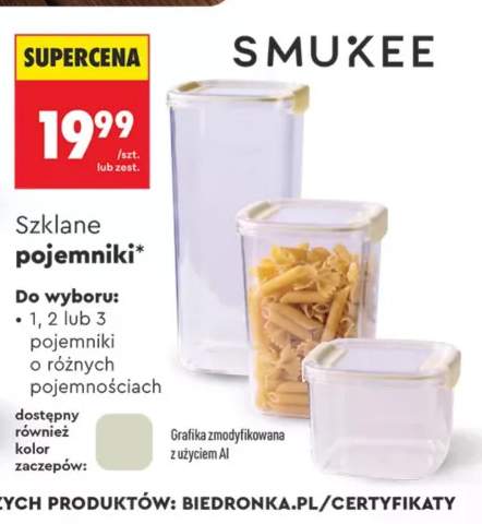 Szklane pojemniki Smukee