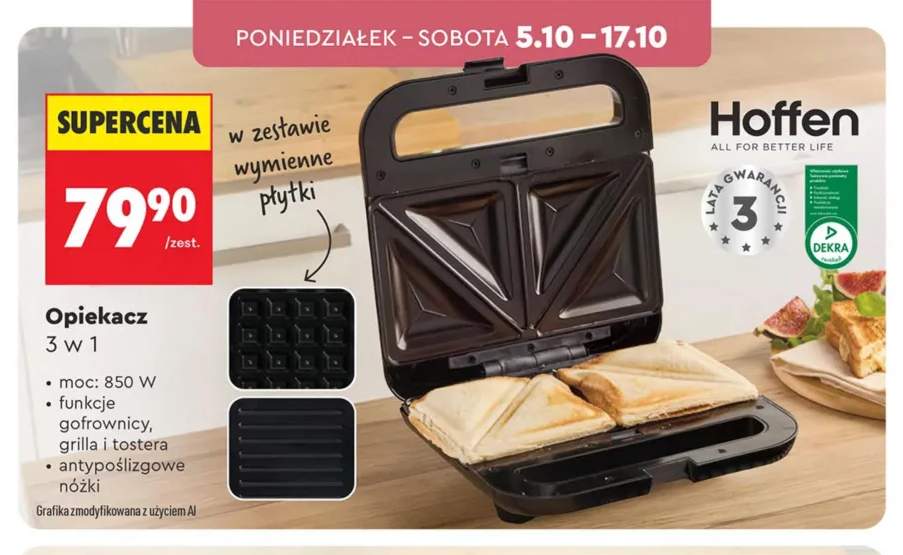 Opiekacz 3 w 1 Hoffen