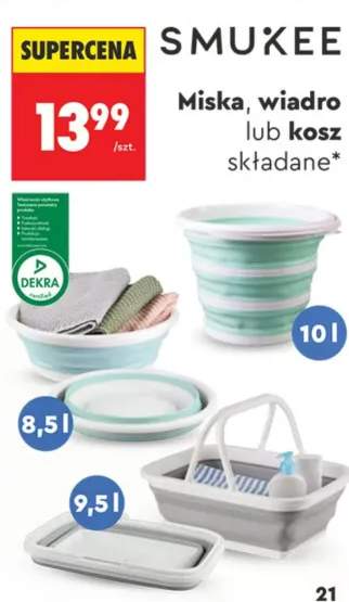 Miska składana 8,5 l Smukee +2 warianty