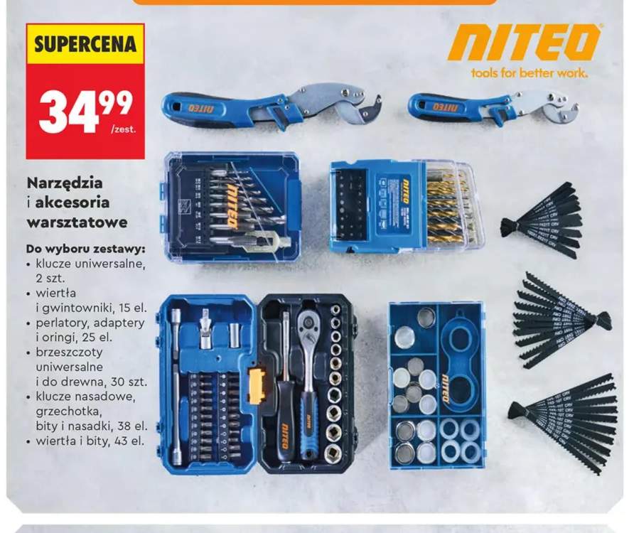 Klucze uniwersalne 2 szt. Niteo +5 wariantów