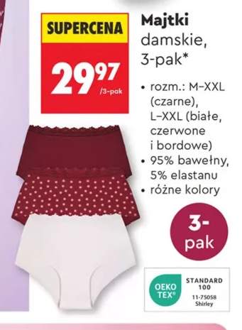Majtki damskie 3-pak