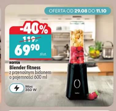 Blender fitness z przenośnym bidonem o pojemności 600 ml Hoffen