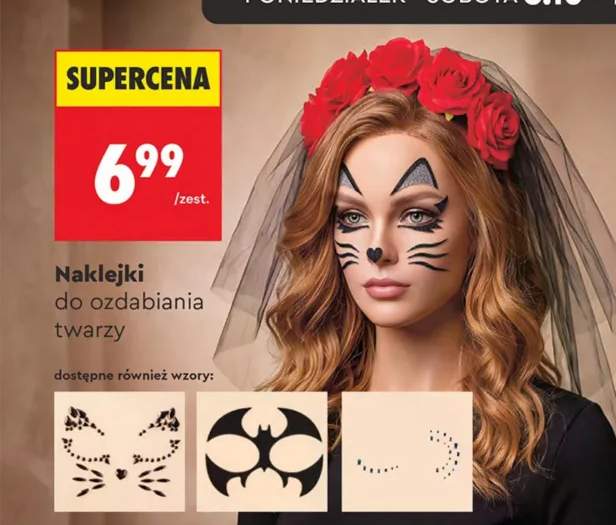 Naklejki do ozdabiania twarzy