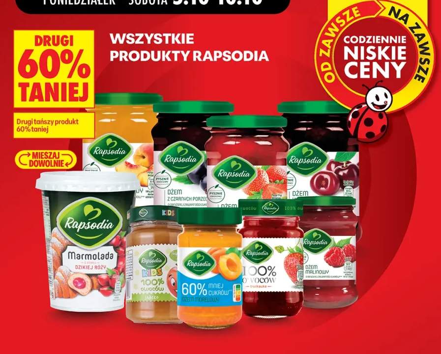 Marmolada o smaku dzikiej róży Rapsodia +9 wariantów