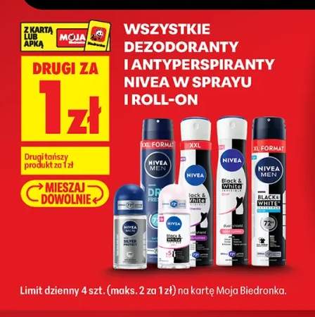 Dezodoranty i antyperspiranty Nivea w sprayu i roll-on