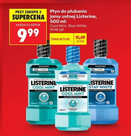 Płyn do płukania jamy ustnej Listerine Cool Mint +1 wariant