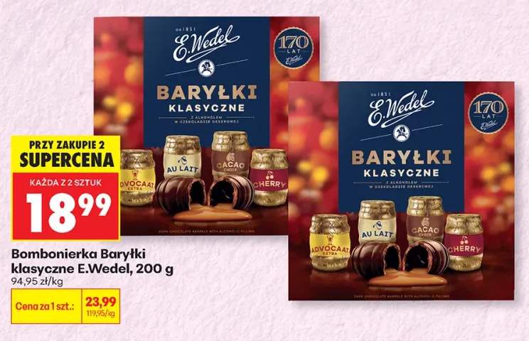 Bombonierka Baryłki klasyczne E.Wedel