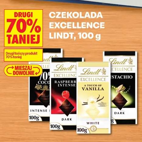 Czekolada Excellence Lindt 70% Cocoa +3 warianty