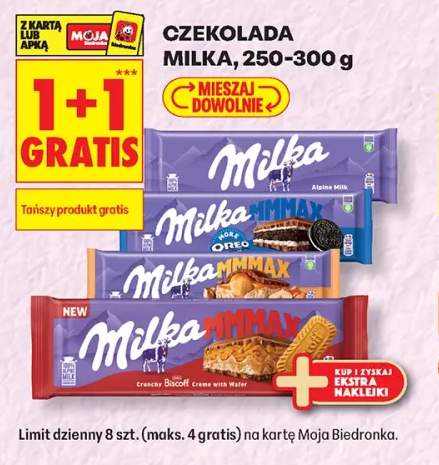 Czekolada Milka Alpine Milk +3 warianty