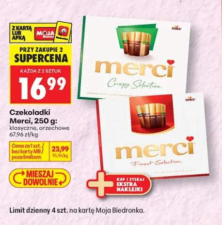 Czekoladki Merci klasyczne +1 wariant