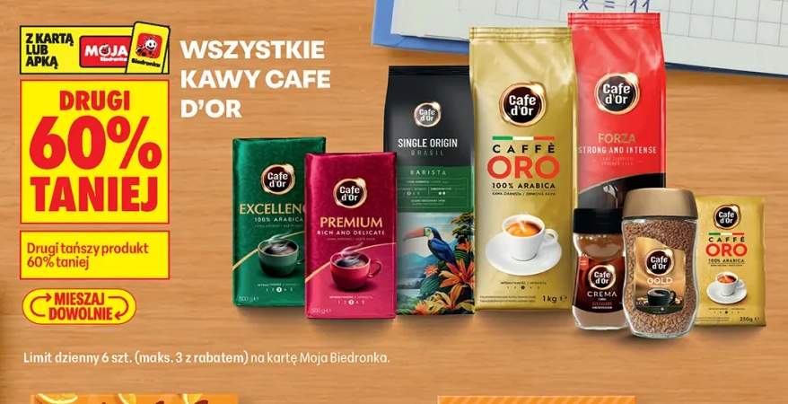 Kawy Cafe d'Or +8 wariantów