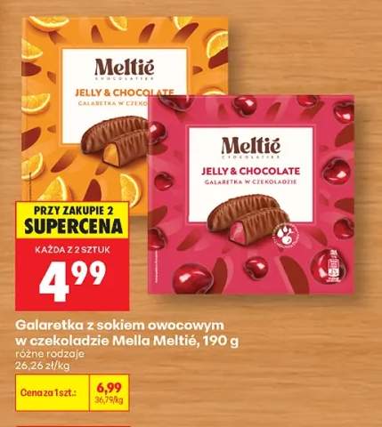 Galaretka z sokiem owocowym w czekoladzie Mella Meltié