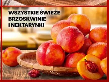 Świeże brzoskwinie i nektarynki