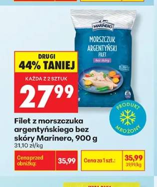 Filet z morszczuka argentyńskiego bez skóry Marinero