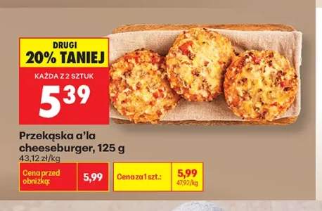 Przekąska a'la cheeseburger