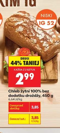 Chleb żytni 100% bez dodatku drożdży