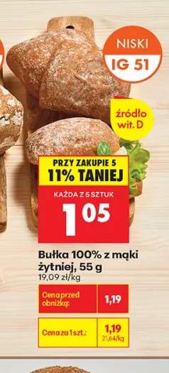 Bułka 100% z mąki żytniej