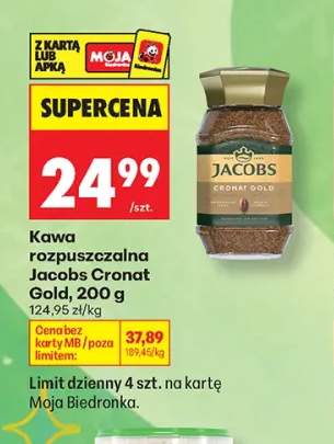 Kawa rozpuszczalna Jacobs Cronat Gold