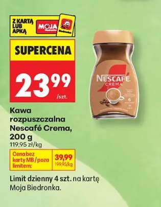 Kawa rozpuszczalna Nescafé Crema