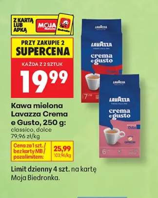 Kawa mielona Lavazza Crema e Gusto classico +1 wariant