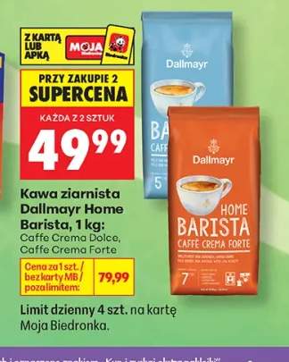 Kawa ziarnista Dallmayr Home Barista Caffe Crema Dolce +1 wariant