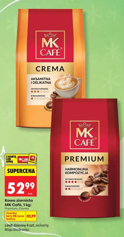 Kawa ziarnista MK Café Premium +1 wariant