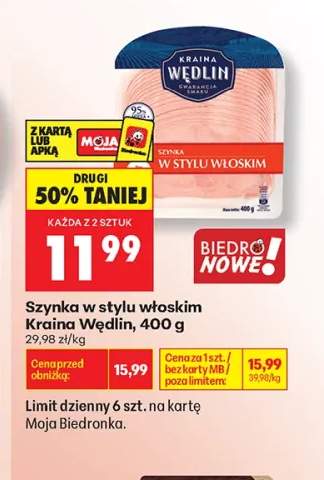 Szynka w stylu włoskim Kraina Wędlin