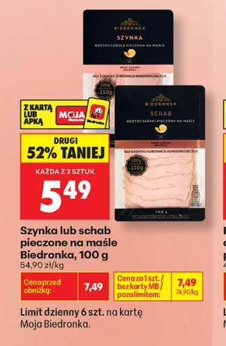 Schab pieczony na maśle Biedronka +1 wariant