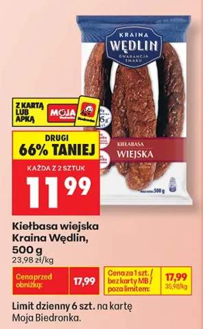 Kiełbasa wiejska Kraina Wędlin